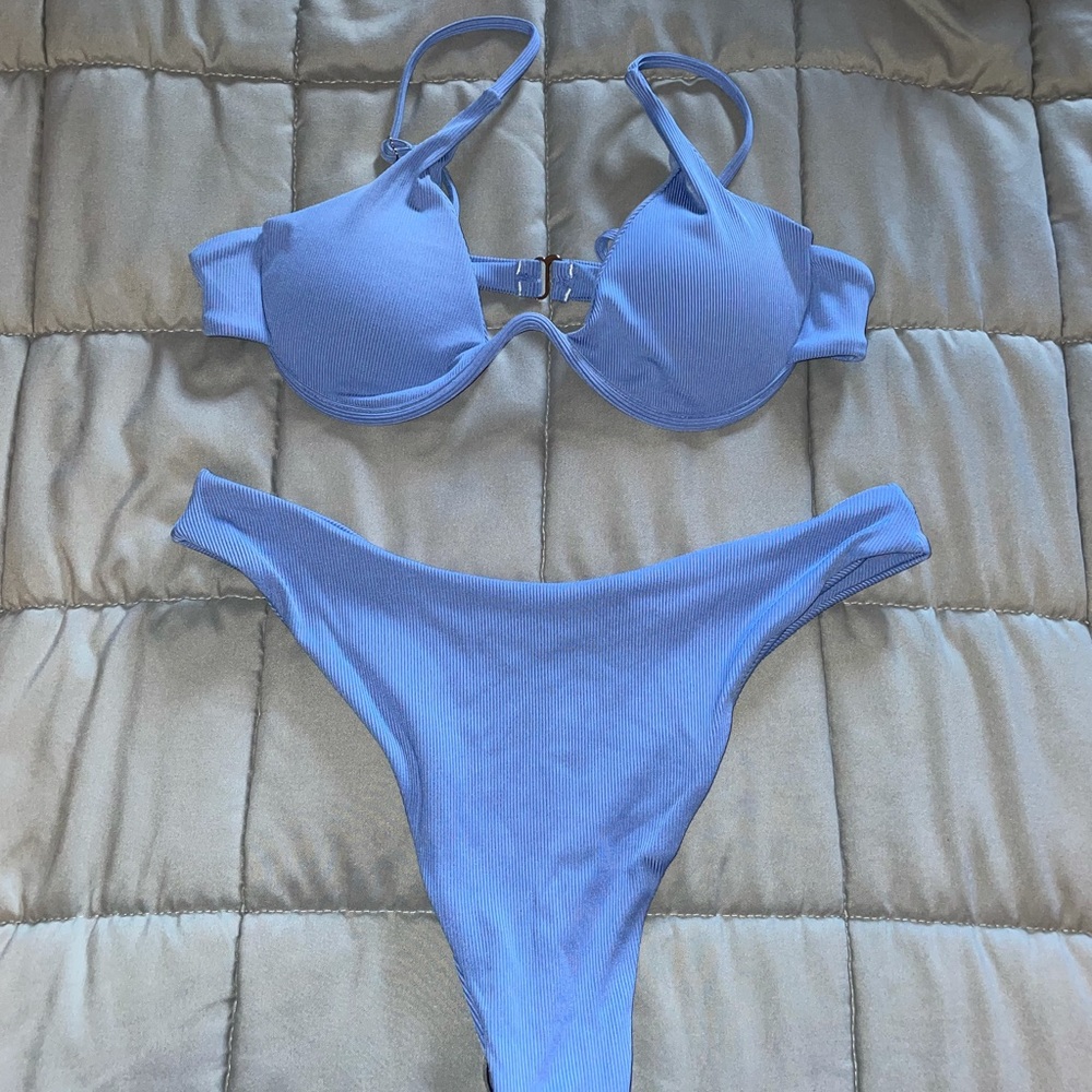 Blue bikini